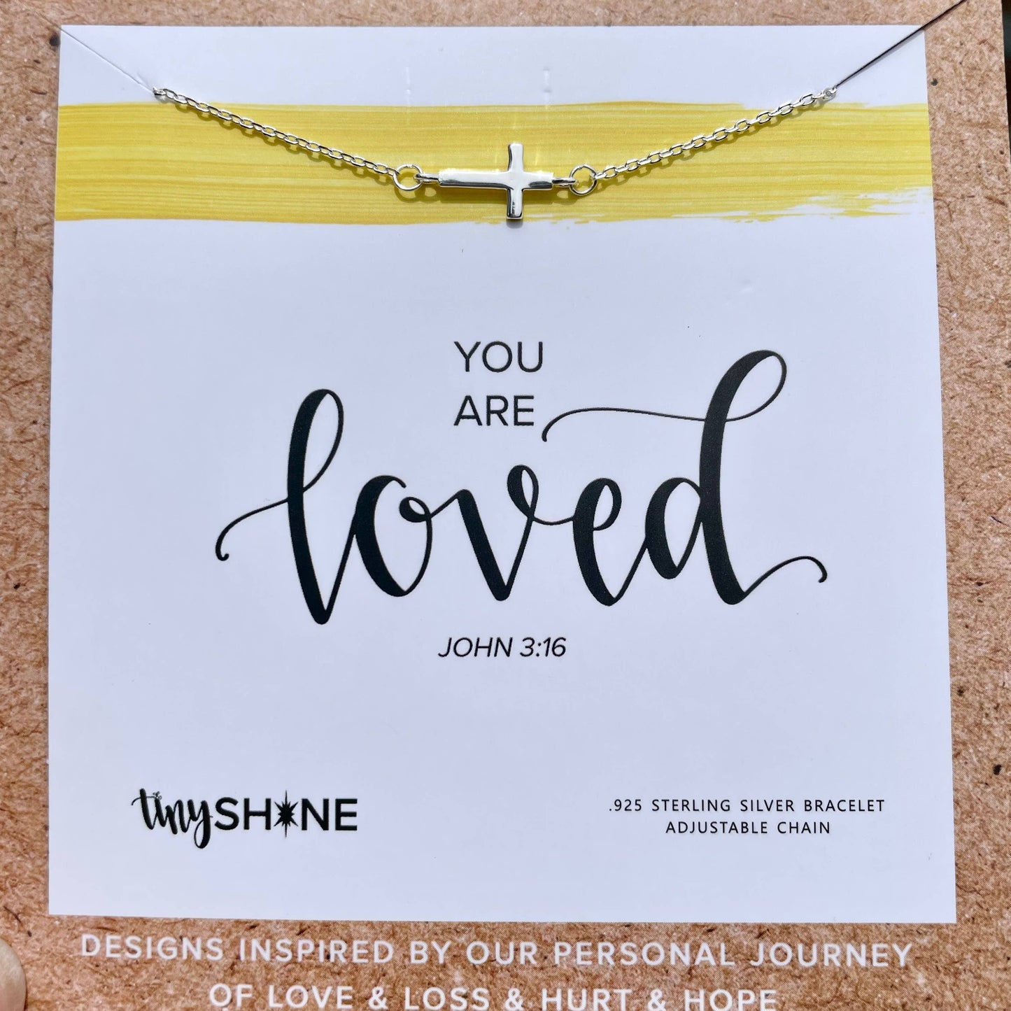 You are loved bracelet: 14k Vermeil