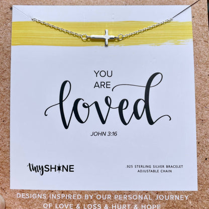 You are loved bracelet: 14k Vermeil