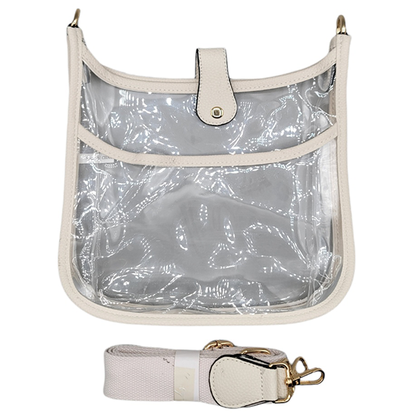 Game day Clear crossbody Bag: White