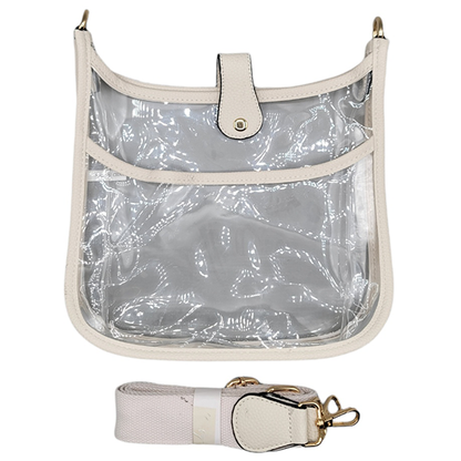 Game day Clear crossbody Bag: White