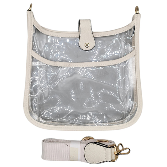 Game day Clear crossbody Bag: White