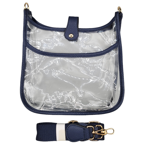 Game day Clear crossbody Bag: White