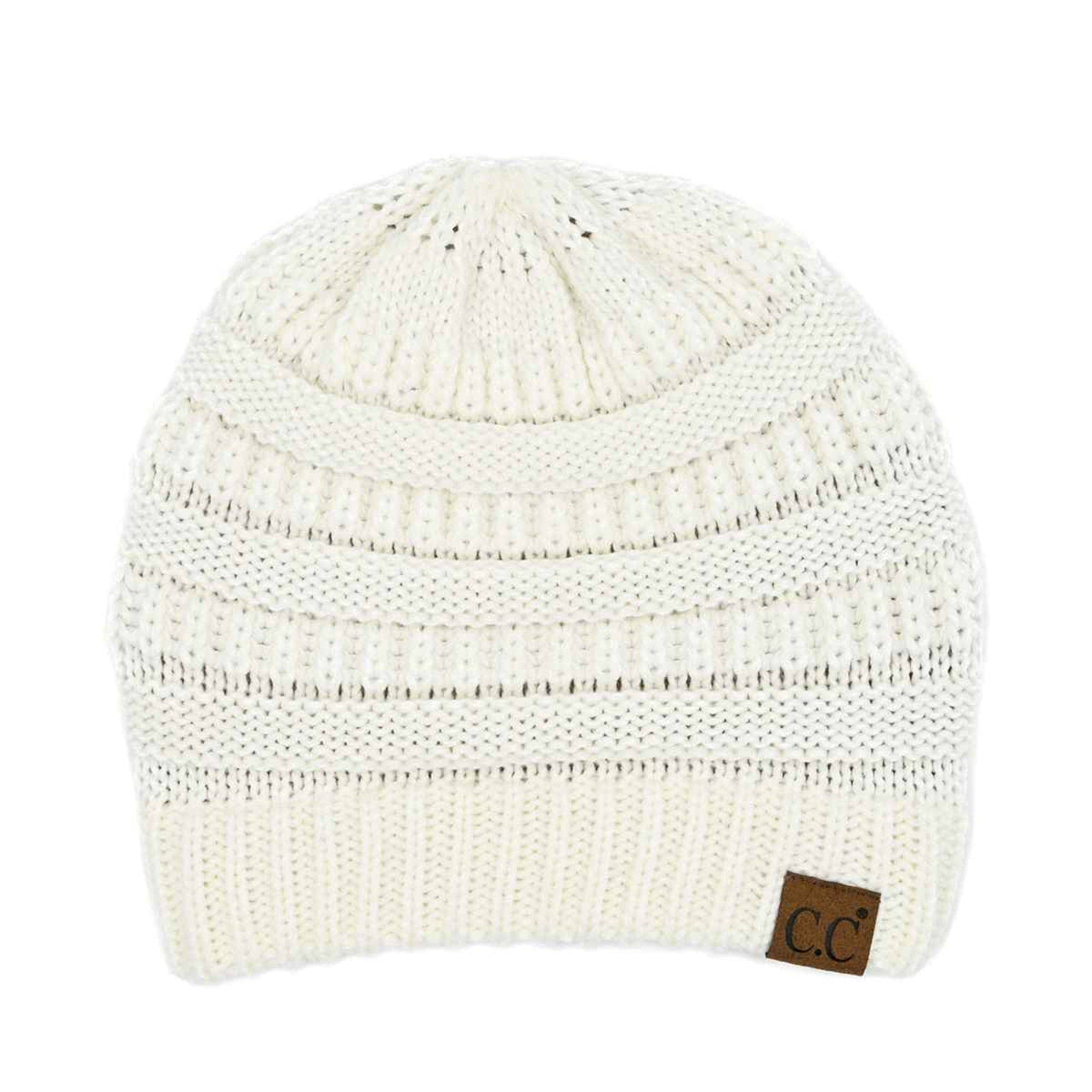 HAT20A Olivia Classic Knit Beanie: Toasted Almond
