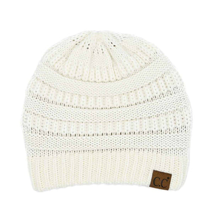 HAT20A Olivia Classic Knit Beanie: Toasted Almond