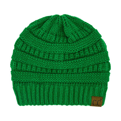 HAT20A Olivia Classic Knit Beanie: Navy