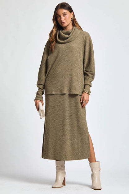 2 Piece Cozy Thermal Layered Set: Wine / M