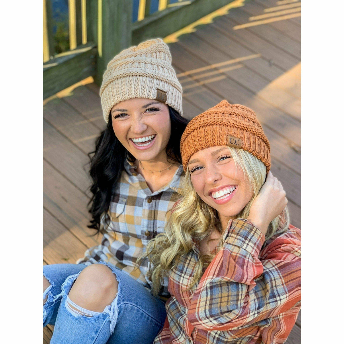 HAT20A Olivia Classic Knit Beanie: Indian Pink