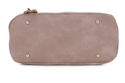Eliza Front Tassel Pocket 2 in 1 Hobo Shoulder Bag S: Mauve