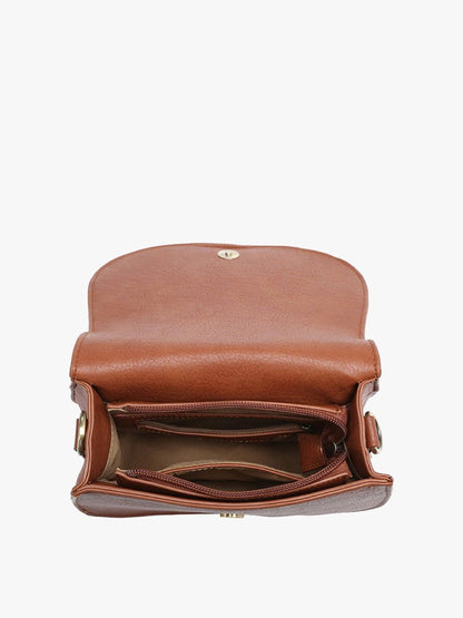 Georgie Front Detail Women's Crossbody Bag: Ginger