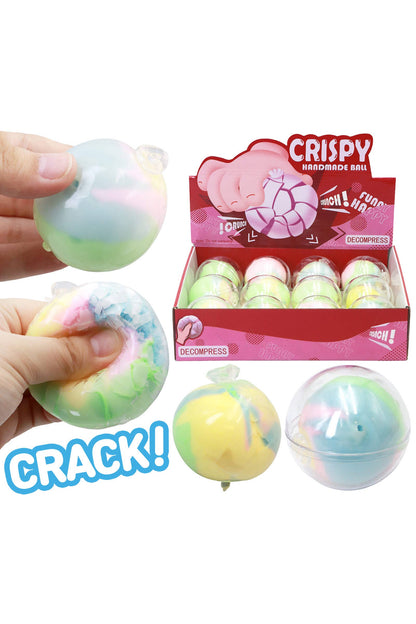 Mini Multicolor Crispy Cracking Clay Squishy Ball