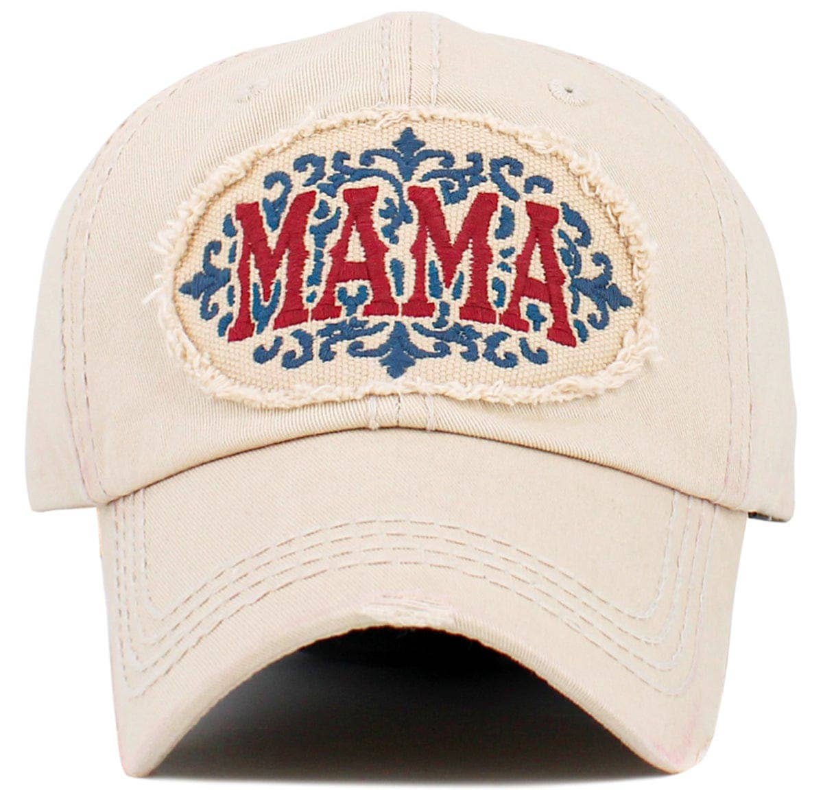 KBV1637 MAMA Vintage Baseball Cap: Hot Pink