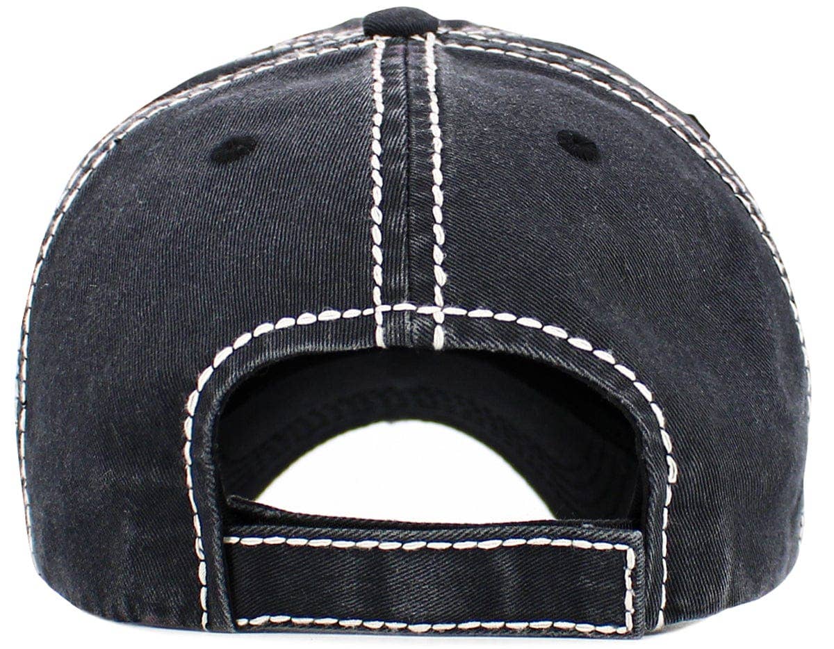 KBV1637 MAMA Vintage Baseball Cap: Hot Pink
