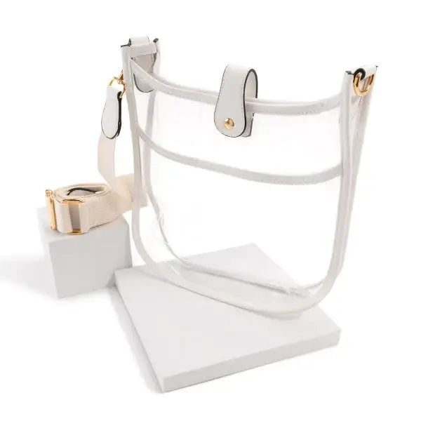 Game day Clear crossbody Bag: White